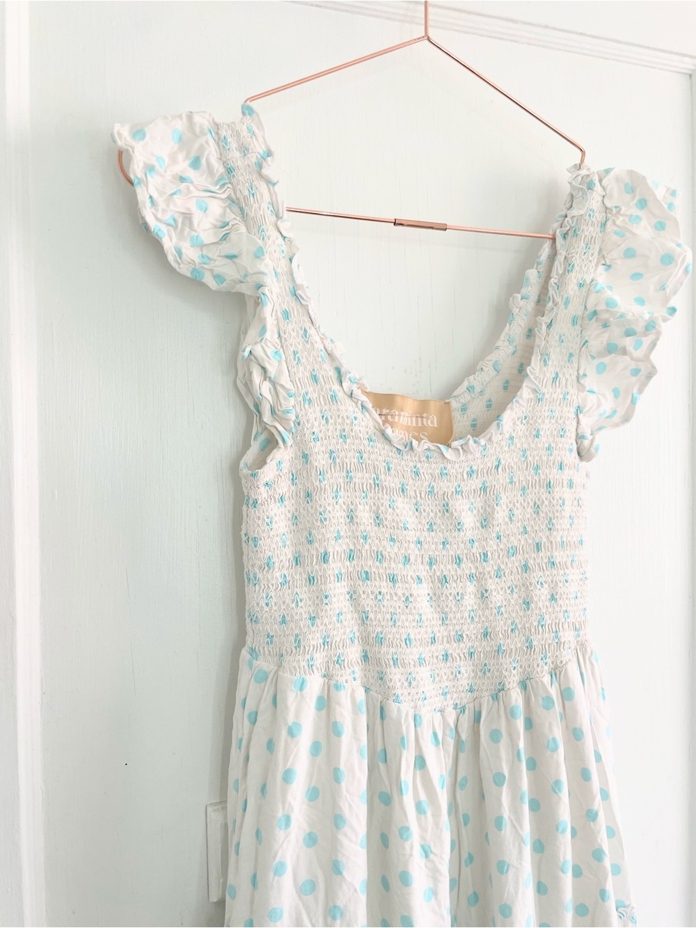 Araminta James Positano Tiered Polka Dot Maxi Dress S - Picture 5 of 13